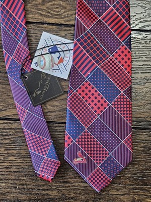Eagles Wings St. Louis Cardinals MLB Men s Tie Red Blue Necktie NWT