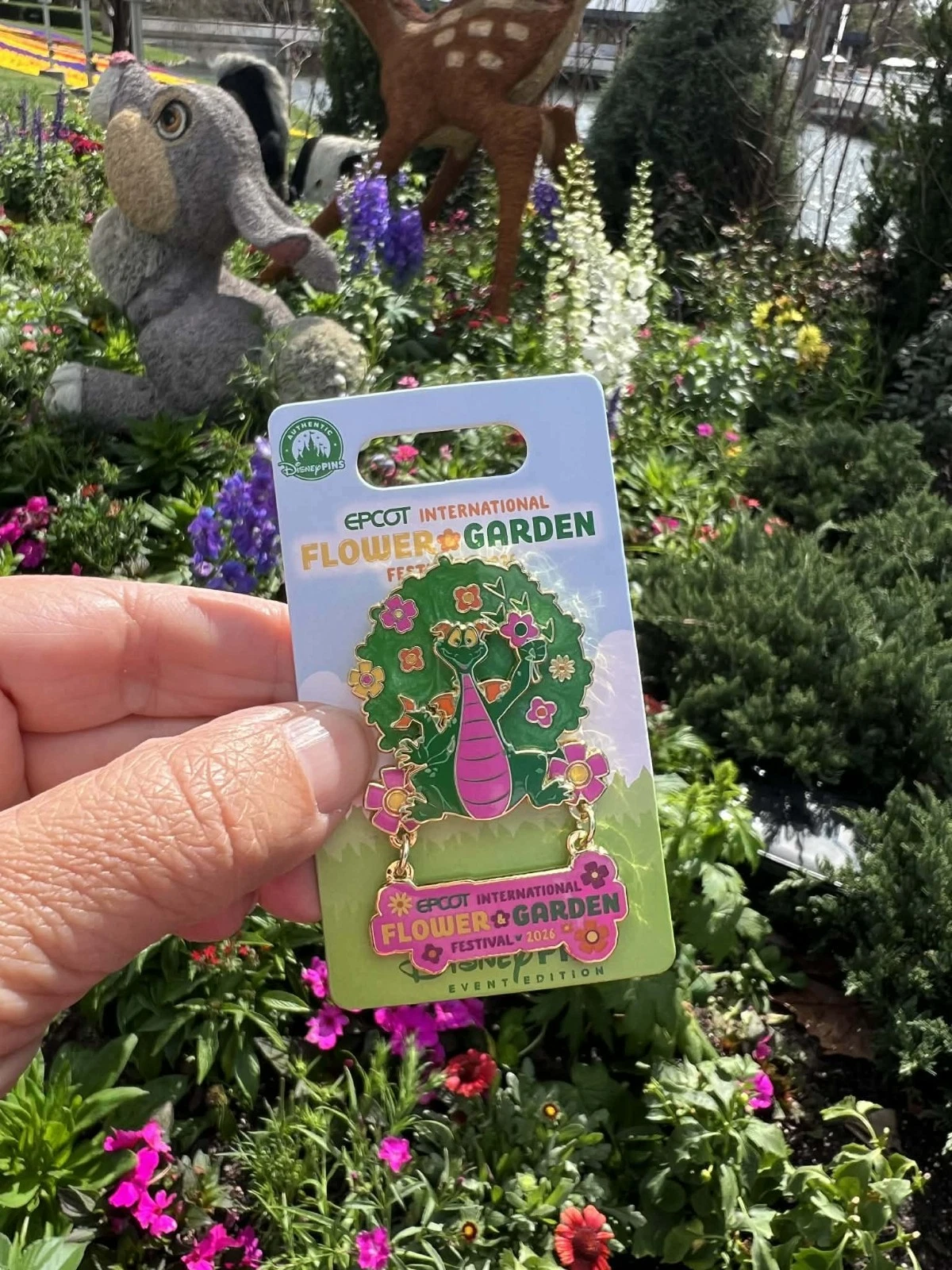 Disney Parks 2026 Flower & Garden Festival Topiary Figment Pin