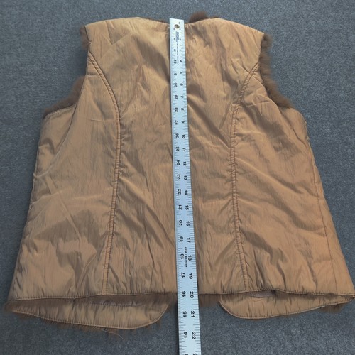 Vintage Vest Women Beige Medium Embroidered Faux Fur Boho Retro Dodorier - Picture 13 of 15