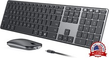 Combo de teclado y rat n inal mbricos Bluetooth USB  Bluetooth dual NUEVO US