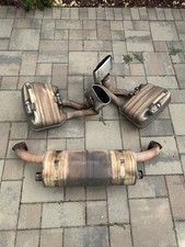 2012-2016 Porsche 991 911 3.4 Carrera C2 Base Oem Exhaust Center Muffler W Tips