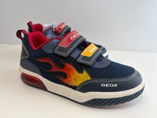 Image of GEOX Lights Inek Navy Red Trainers Sneakers