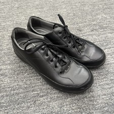 Dansko Shoes Women 41 US 10 Black Emma Sneakers Lace Up Comfort Career Leather