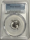 1959 Roosevelt Dime PCGS MS66FB Full Bands Silver 10C