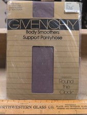 Vtg Givenchy Body Smoothers Support Pantyhose Violet Shell Style 555 NOS
