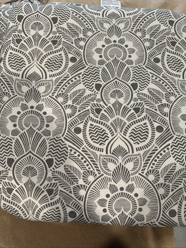 Chair Pads- Oversized Gray W/ Pattern Or Solid Tie On/Set Of 6 Dining/ Kitchen