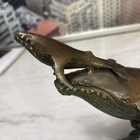 Vintage SF Bay Trading Co. Bronze Humpback Whale with Calf Sculpture 11" — photo 4