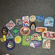 Lot 20 Girl Scout Brownie Cadette Daisy Junior Badges Patches N