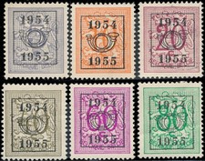 Zgrill89 Belgium Precancel Stamps Coat of arms VF MNG 1954-1955