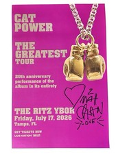 CAT POWER SIGNED 11X17 TOUR POSTER CHAN MARSHALL THE GREATEST 2026 RACC TRUSTED