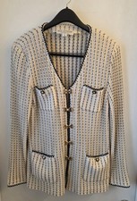 St. John Collection Ivory/Black Blazer 14