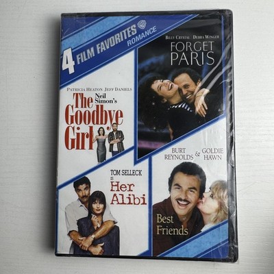 4 Film Favorites Romance DVD Forget Paris Goodbye Girl Her Alibi Best Friend...