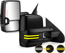 2014-2019 Silverado Sierra 1500 2500HD 3500HD Towing Mirrors Compatible Replacem