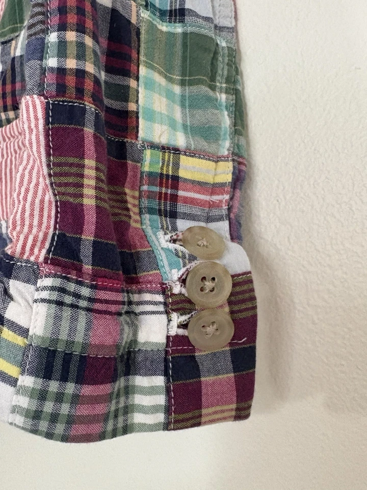 Jaqueta Blazer Xadrez CREWCUTS J.Crew Madras Tamanho Pequeno 3 Criança - Imagem 4 de 4