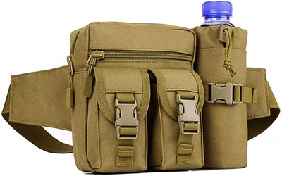 Huntvp Taktisch Bauchtasche Mit Flaschenhalter Militär Gürteltasche Herren Wasse