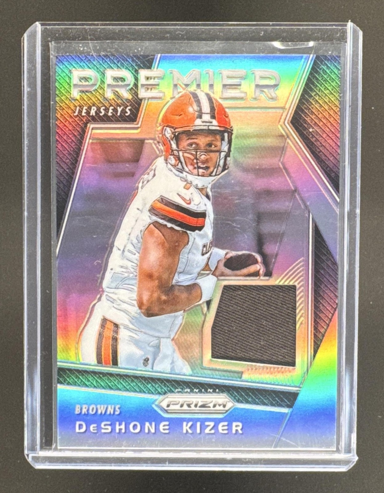 DeShone Kizer Panini Prizm Premier Jersey #28 Base