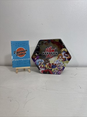Bakugan Battle Brawlers Empty Metal Storage Tin - Darkus, W/ 1 insert Only RARE