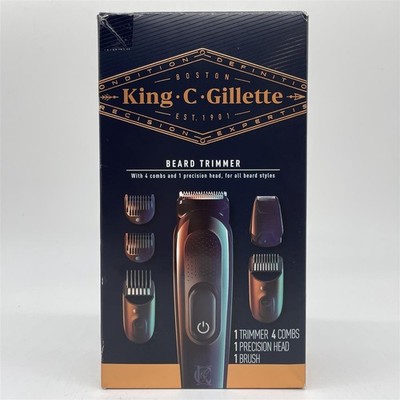 King C. Gillette Herren-Bartschneider, kabellose, langlebige Rasierklingen, elek