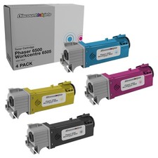 4 BLACK COLOR Toner Cartridge for Xerox Phaser 6500 6500DN 6500N WorkCentre 6505