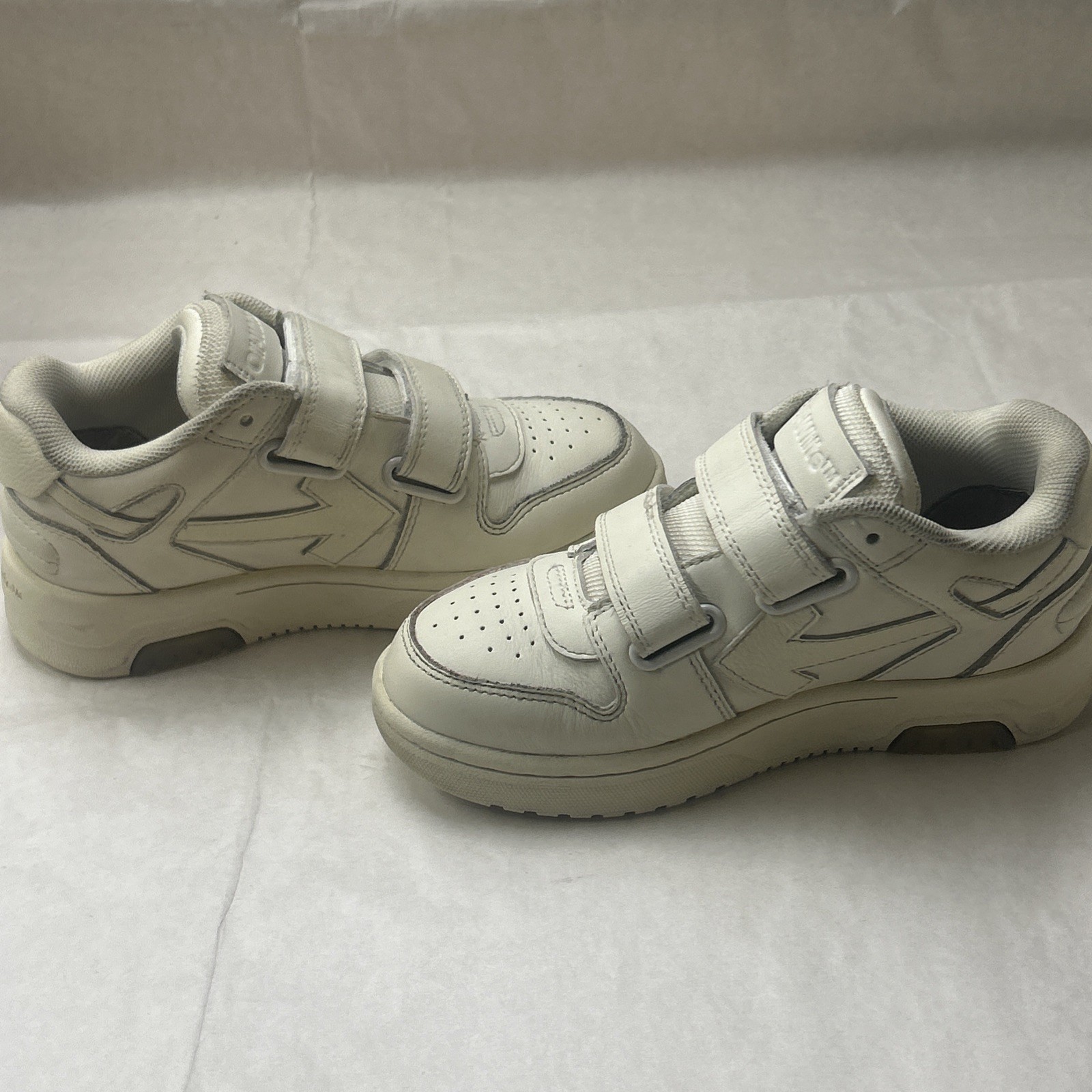 Off-White Kids OOO Strap Sneakers White Size 28 OBIA008F22LEA001010 thumbnail 9