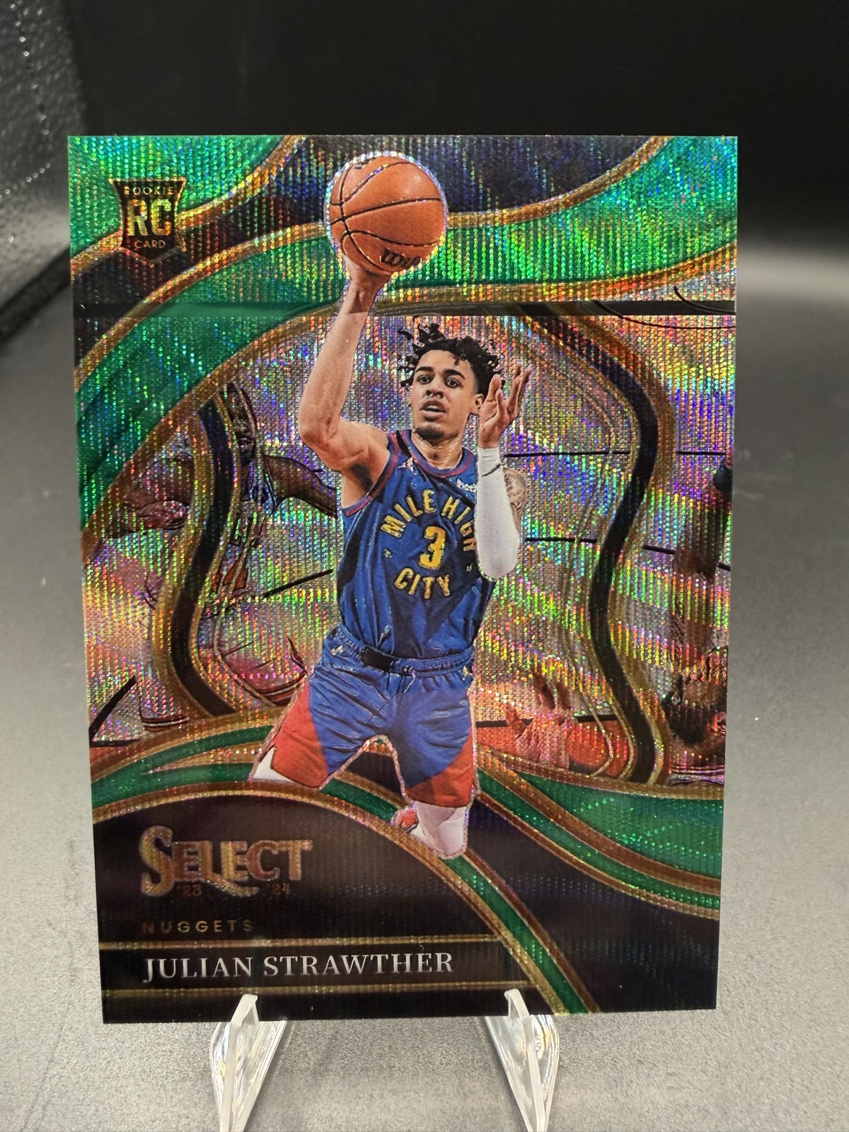 2023-24 Panini Select - Courtside Julian Strawther Green Wave Prizm /50 (RC)🔥💎