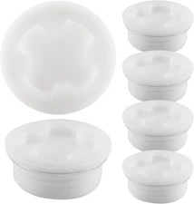 6Pcs 2.32’’ / 60Mm Barrel Bung Cap, Plastic Bung Hole Caps Poly Buttress Drum Bu