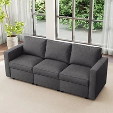 CANMOV Sectional Sofa for Living Room with Storage and Chaises Sofa Bed