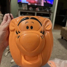 Vintage Tigger Pumpkin Disney Trick Or Treat Pail!