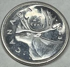 Canada Silver Quarter - 1963 PROOF LIKE Coin. Exceptional Strike