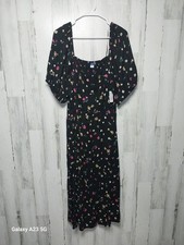 Old Navy Floral Puff Sleeve Midi Dress Size 2X