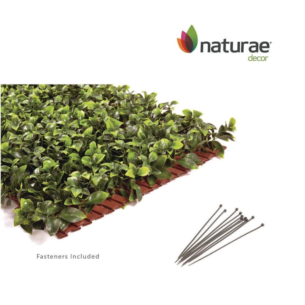 NATURAE DECOR Expandable Pvc Trellis Hedges 36" X 72" Gardenia Artificial Leaf