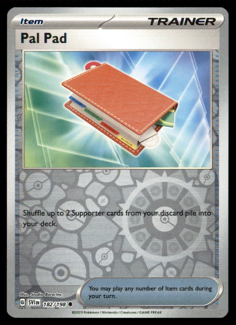 Pokemon Pal Pad 182/198 Scarlet and Violet 2 Card Lot Reverse Holo