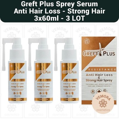 Greft Plus Anti Hair Loss & Strong Hair Spray  - 3 LOT