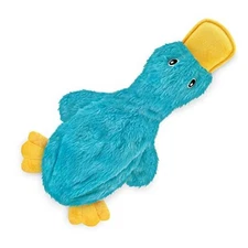  Squeaky Dog Toys with Soft Durable Large (Pack of 1) aCrinkle Duck (Turquoise)