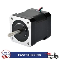 Dual Shaft Nema 17 stepper motor Bipolar 1.8deg 44Ncm 1.68A 42x48mm 4 Wires