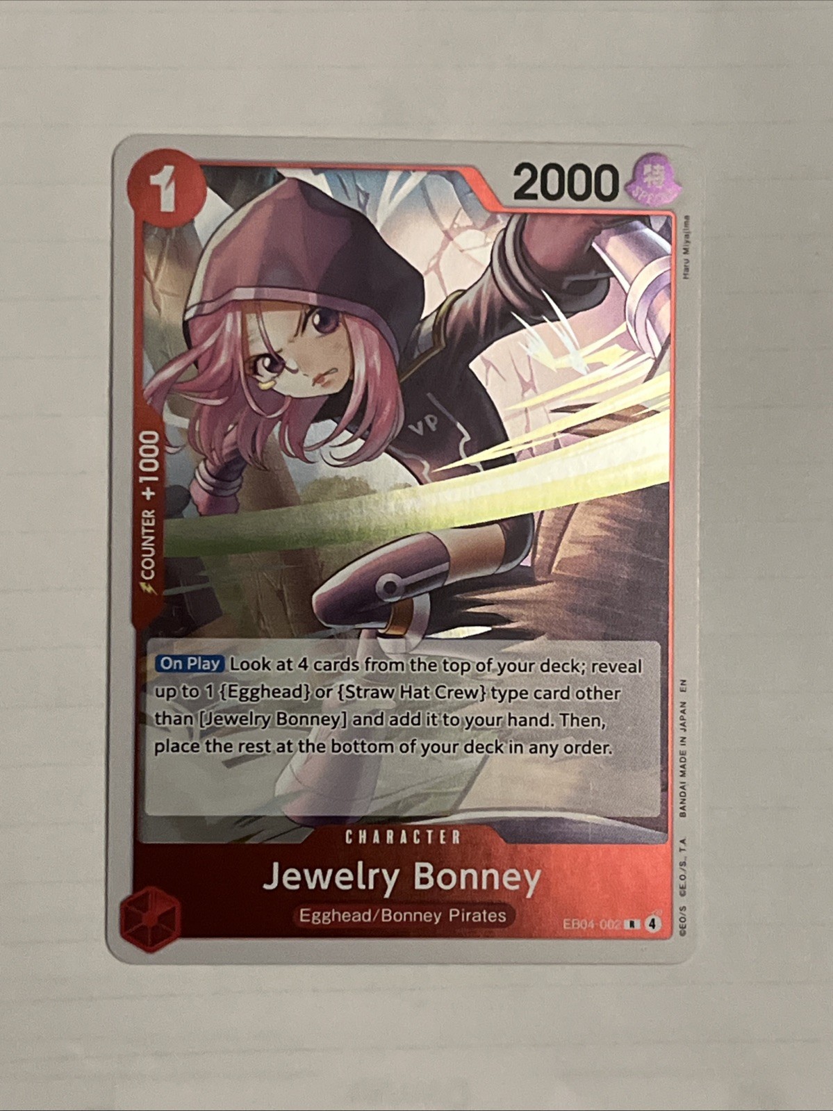 Jewelry Bonney Rare (R) EB04-002 Adventure On Kami's Island English Foil