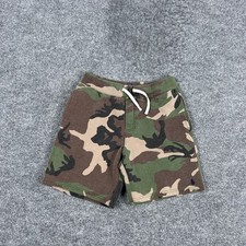 Polo Ralph Lauren Shorts Boys Medium 10-12 Camo Fleece Sweat Drawstring Athletic