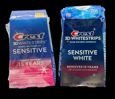 Lot of 2 Crest 3D Whitestrips Sensitive Kits 🦷 Exp 12/2026 & 01/2027 Whitening