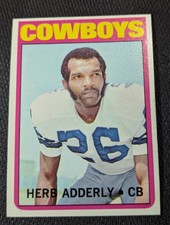 1972 Topps Football #66 Herb Adderly - Dallas Cowboys