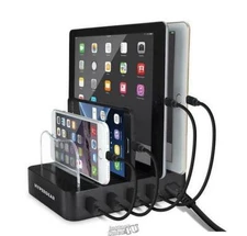 HyperGear Universal Desktop 4-Port USB Charging Station Center Pad Dock Docking
