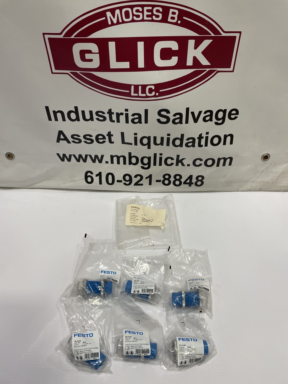 FESTO OH-22-RT Pressure Indicator 116psi 4131 -NIB lot of 6
