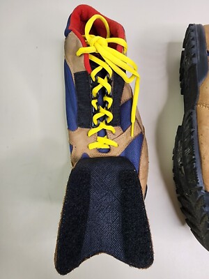 Vtg scott mens 12.5 -over rock- mountain cycling shoes suede  display picture 3