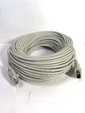 100 Feet DB9 9-Pin Male to DB9 9-Pin Female Serial Port Cable Ivory