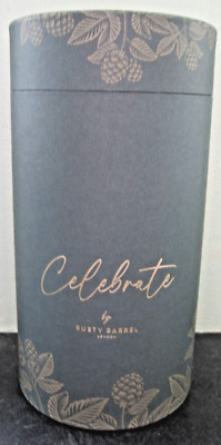 Zylindrische Geschenkbox dunkelgrau Celebrate by Rosty Barrel leere runde Aufbewahrung