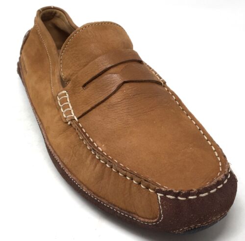 Cole Haan Trillby Men's Size 11.5 Tan Driver Slip-On Leather Moccasin Loafers