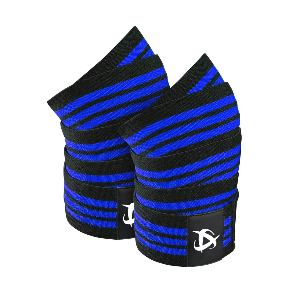 Weight Lifting Knee Wraps Fitness Training Straps Power Lifter Gym - Image 3 of 4