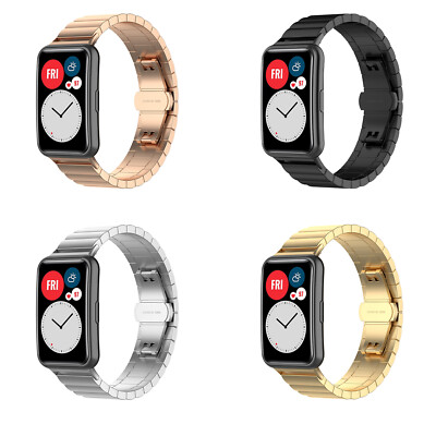 For Huawei Watch Fit Smartwatch Stainless Steel Watch Strap Watch Band Bracelet