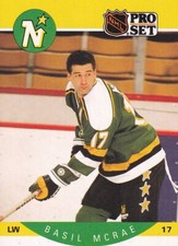1990-91 Pro Set - #141 Basil McRae - North Stars