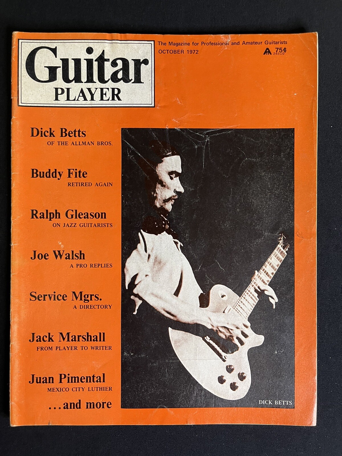 Guitar Player Magazine October 1972 Dick Betts Allman Brothers Joe
