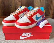 DH8009-600 Nike Dunk Low LeBron James Fruity Pebbles Habanero Red Men's US8.5